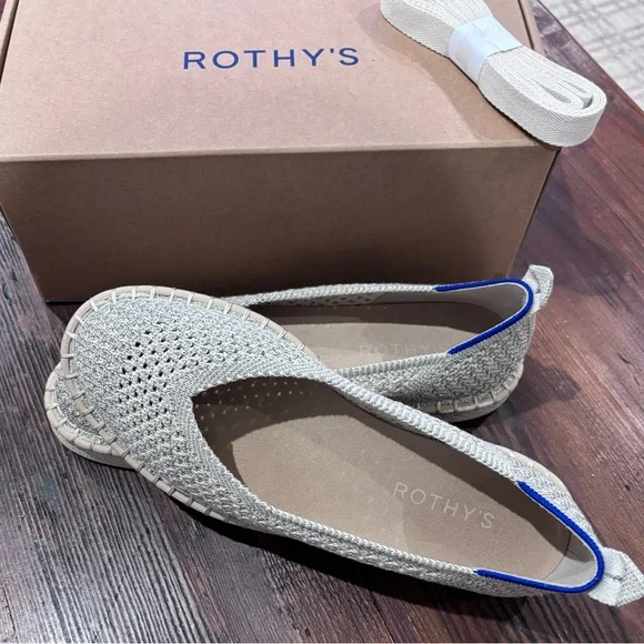 Rothy's The Espadrille Metallic Flat (size 6.5) - Picture 5 of 16